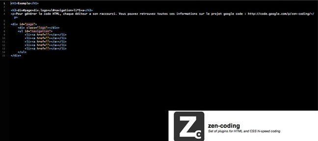 Coder plus rapidement avec le plug-in Zen Coding