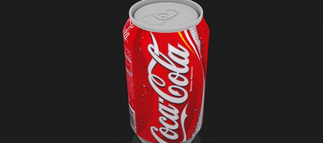 Créer une canette de coca-cola