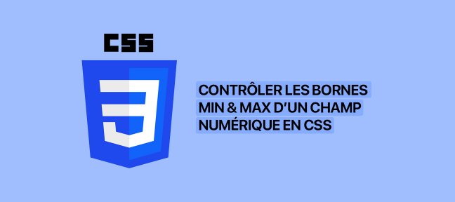 Tuto Contrôler les bornes min et max d'un champ numérique grâce au CSS CSS