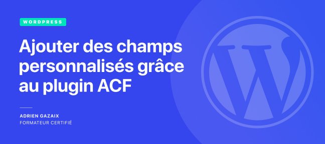 Gratuit : Créer des champs personnalisés sur WordPress avec ACF