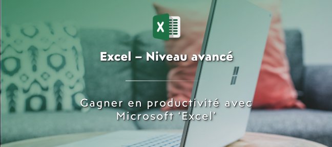 Tuto Microsoft Excel - Gagner en productivité  (niveau avancé) Excel