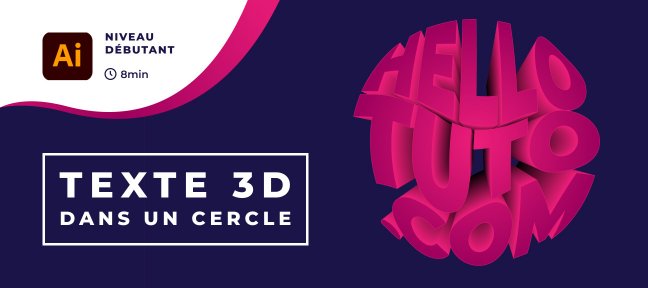 Créer un Texte 3D dans un cercle avec Illustrator