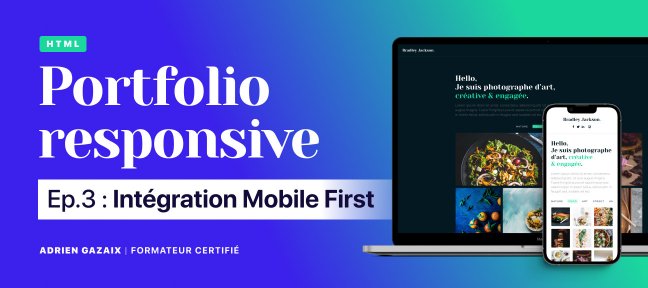 Intégration d'un Portfolio responsive en Mobile First