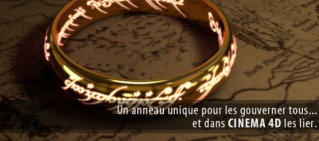 Tuto Anneau elfique seigneur des anneaux en 3D Cinema 4D