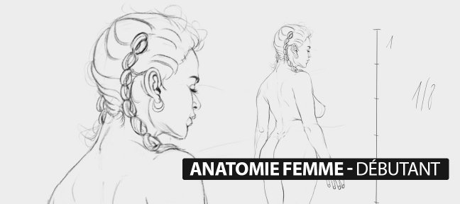 Tuto Digital Painting - Femme - Croquis anatomique réaliste Dessin traditionnel