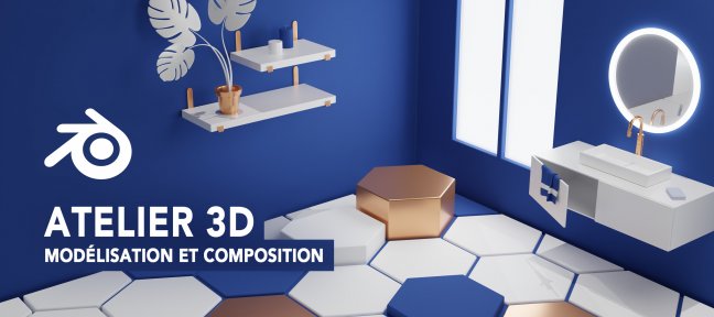 Tuto Atelier Blender : Modélisation et composition 3D Blender