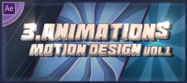 3 Animations Motion Design de texte avec After effects vol1