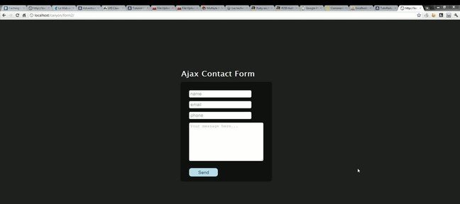 Tuto Formulaire de contact AJAX, HTML5, CSS3, jQuery et Modernizr Ajax