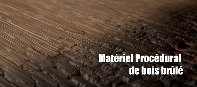 Atelier Création d'un matériel procédural de bois brûlé avec Substance Designer