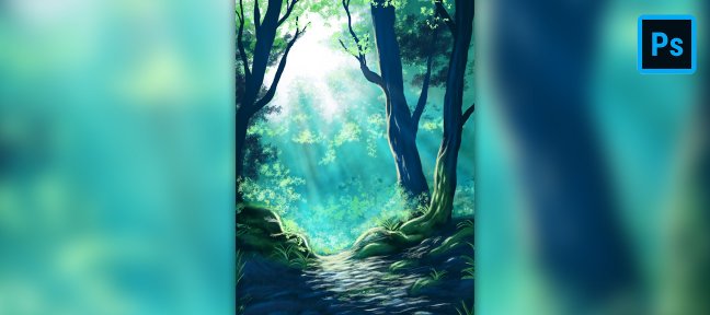 Peinture Digitale sur Photoshop - Peindre l'intérieur d'une forêt