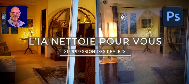 Gratuit : Supprimer les Reflets avec l’IA dans Photoshop