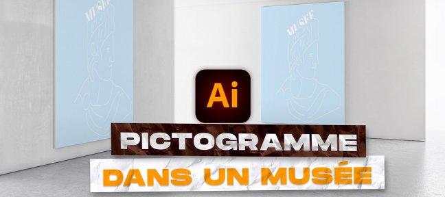 Gratuit Illustrator : Création d'un pictogramme pour un musée