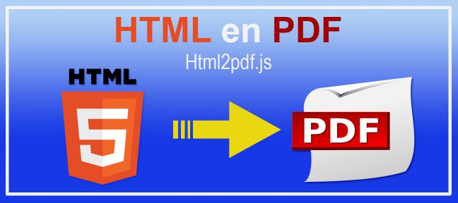 Générer des PDF en JavaScript avec html2pdf.js (sans backend)
