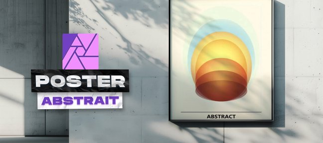 Poster abstrait dans Affinity Photo