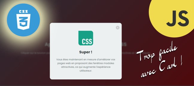 Animer une fenêtre modale en CSS