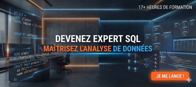 Formation Data analyst : Maîtrisez le SQL