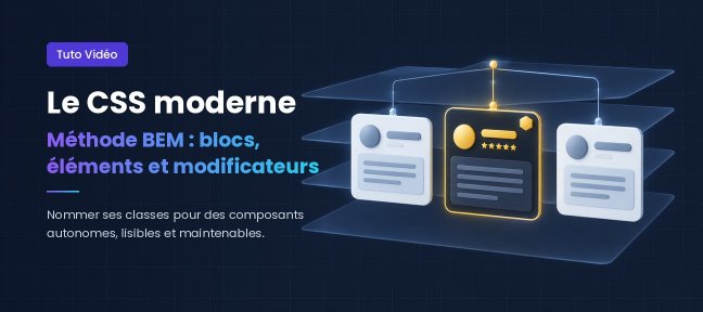 Méthode BEM en CSS : des classes claires pour des composants autonomes et maintenables