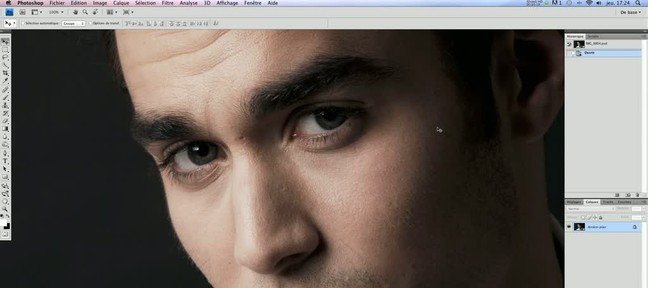 Tuto Retouche beauté homme Photoshop