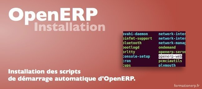 Installation des scripts de démarrage automatique d'OpenERP