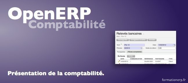 Tuto Présentation de la comtpabilité OpenERP
