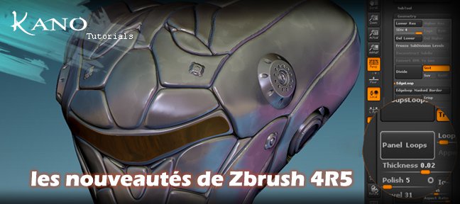 ZBrush 4R5 : Les nouveautés