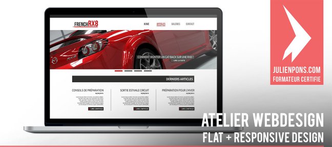 Atelier Webdesign : flat design + responsive design