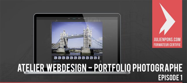 Atelier webdesign : portfolio pour photographes 1ere partie