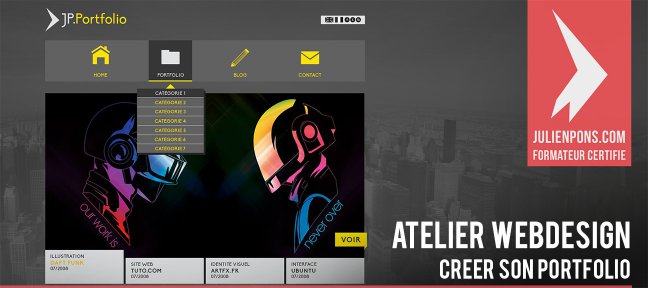 Atelier Webdesign - Créer son portfolio