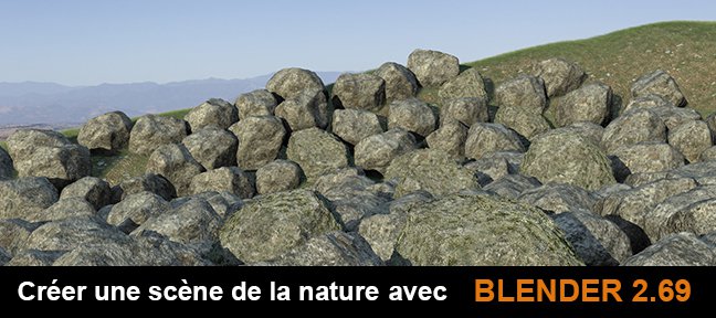 Tuto Blender : scène nature Rochers Blender