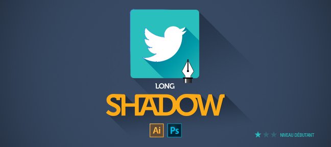 Créer un effet Long Shadow avec Illustrator et Photoshop