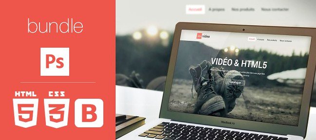 Tuto Bundle : Créer un site Internet avec bandeau vidéo Bootstrap