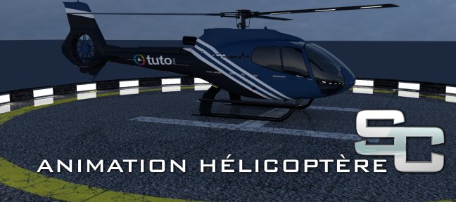 Tuto Animation d'un hélicoptère avec un curseur Cinema 4D