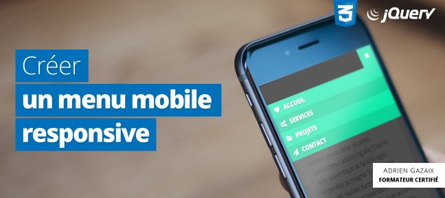 Créer un menu mobile responsive