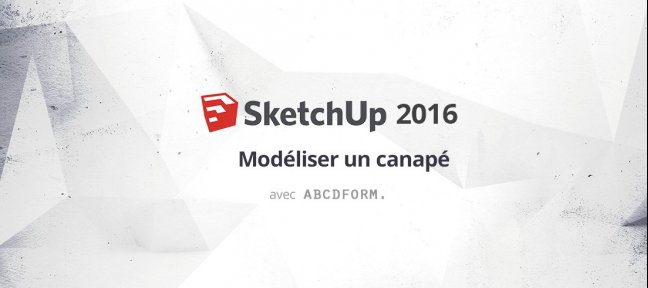 Gratuit Sketchup : Modélisation d'un canapé