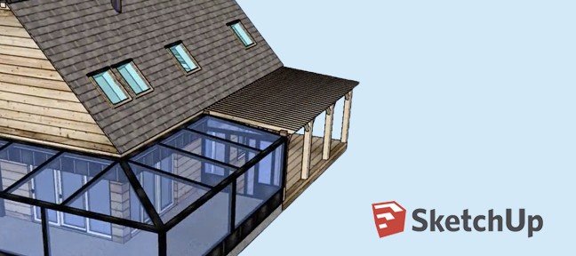 escalier exterieur sketchup