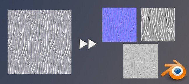 Tuto Blender : Créer un set de textures à partir d'un sculpt Blender