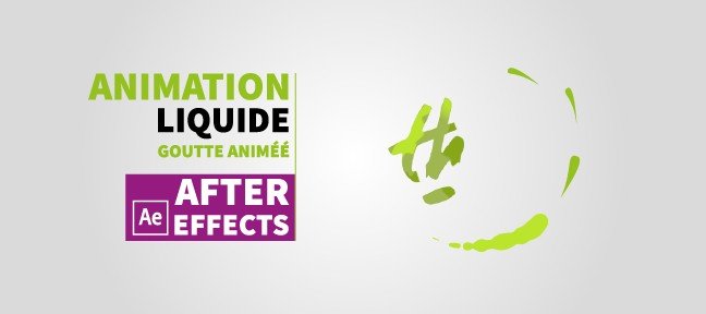 Tuto After Effects : Animation liquide de goutte et logo ! After Effects