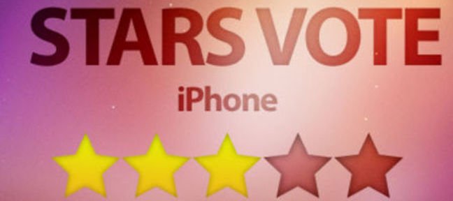 Votez en étoiles sur l'iPhone !