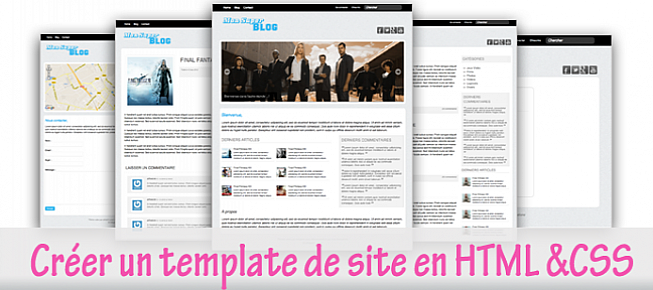 Tuto Creer Un Template D Un Blog En Html Amp Css De A A Z Avec Html 5 Sur Tuto Com